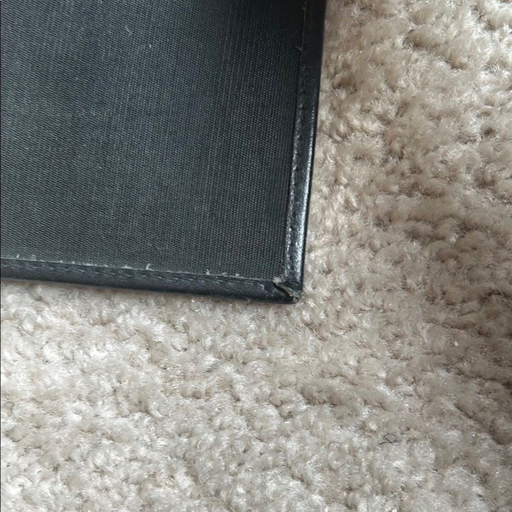 Black Leather checkbook insert - Picture 9 of 12